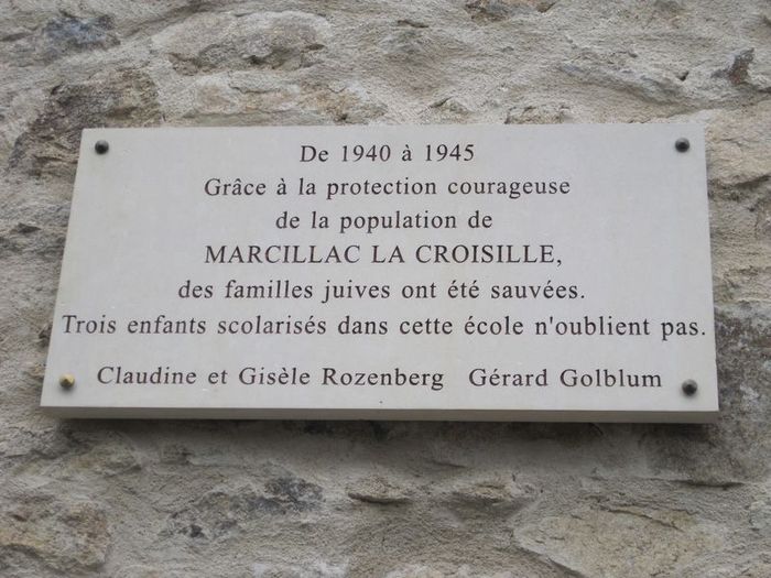 Rathaus Marcillac Plaque Comm.  002