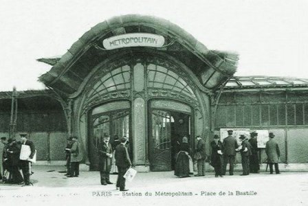 1metbast2 Metro Bastille Guimard