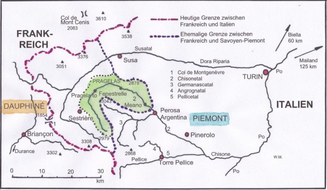 image Karte Waldenser Savoyen Piemont